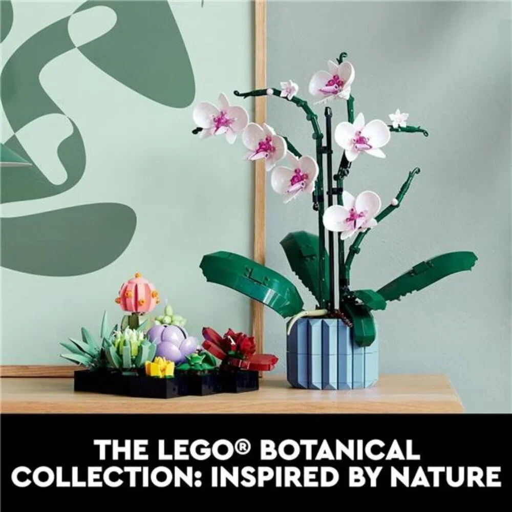 LEGO Succulents Set Artificial Plant Indoor Desk Decor Gift for Adults